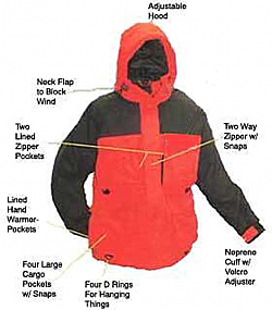 Arctic Armor Floating Extreme Weather Jacket Red (XXS - 3X)