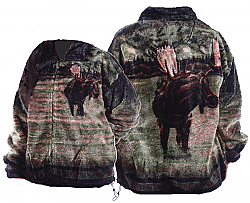 Bear Ridge Outfitters Moose Plush Fleece Jacket Adult (SM - 2X)