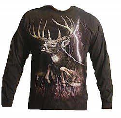 The Mountain "Lightning Deer" Whitetail Long Sleeve T-Shirt