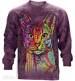 The Mountain Abyssinian Cat Dean Russo Kitten Long Sleeve T Shirt (3x)