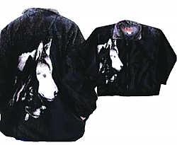 Bear Ridge Outfitters The Watchers Plush Fleece Wolf Jacket Adult (XS - 2X) 