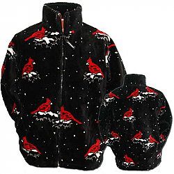 Black Mountain Cardinals Ultra Plush Fleece Jacket Adult (XS - 3X)