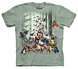 The Mountain Butterflies Monarch Ulysses Swallowtail T-Shirt Sm - 2X New
