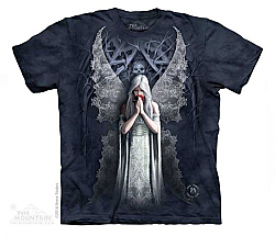The Mountain Only Love Remains Angel Fantasy Skull Gatekeeper Fairy Adult TShirt Md - 2X