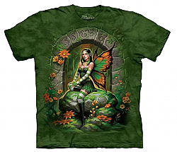 The Mountain Jade Fairy Short Sleeve Green Winged Fantasy Adult T-Shirt SM - 5X