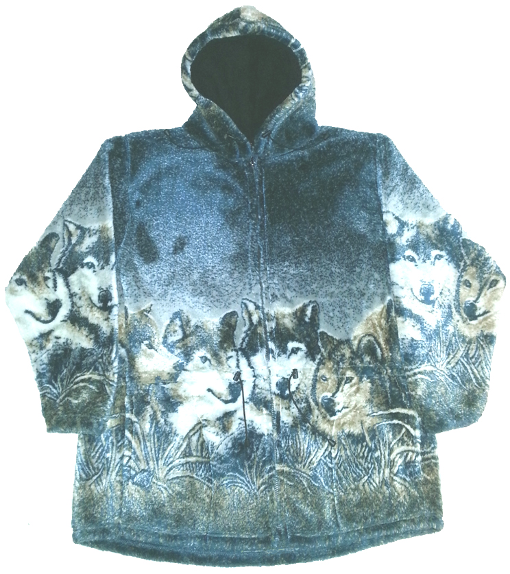 La montagne Unisexe Adulte Warrior Wolf Animal hoodie