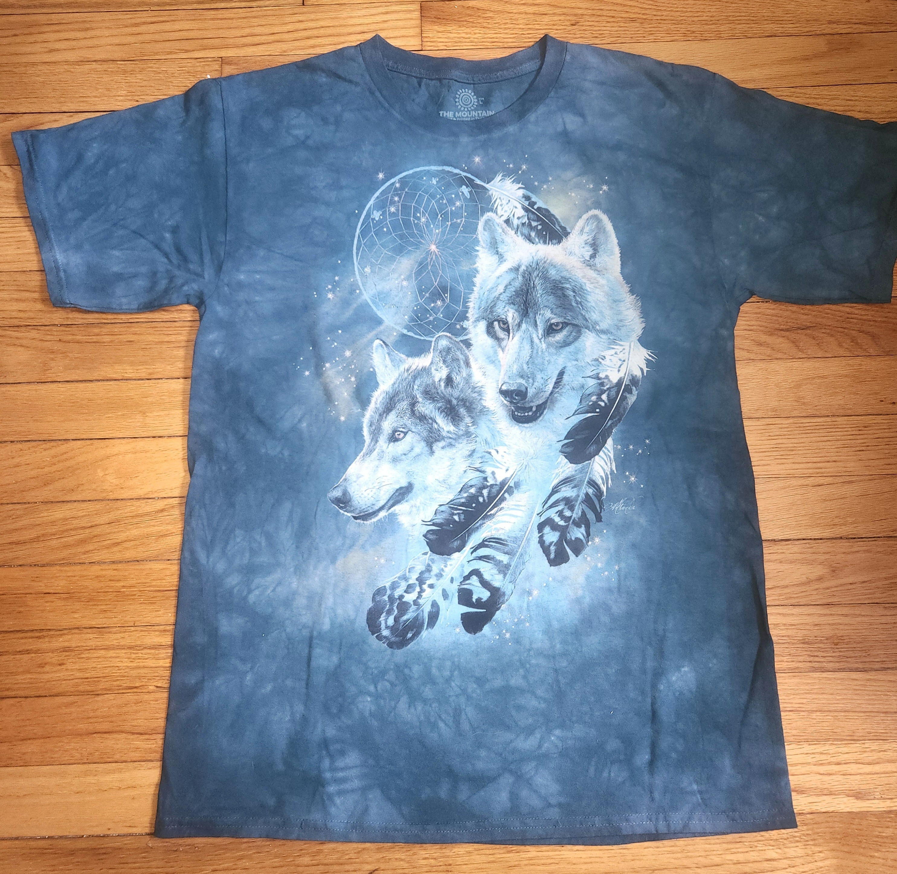 The Mountain Dreamcatcher Wolf Collage T-Shirt (Sm - 3X)