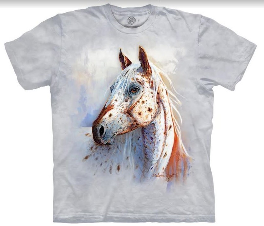 The Mountain Appaloosa Soul Unisex Adult Horse T-Shirt (Sm - 5X)