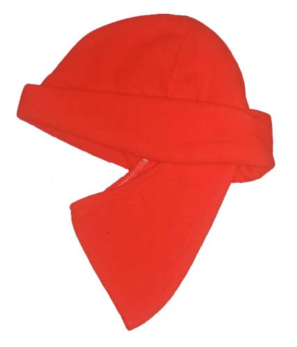 Clearance Nordic Gear Scent-Lok Blaze Orange Fleece Hat with Facemask - Made USA