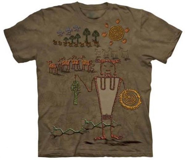 The Mountain Bringer of Bounty Native American Short Sleeve T-Shirt (Sm - Md)