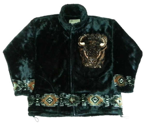 Buffalo Bison Plush Fleece Jacket (XS - 2X) 