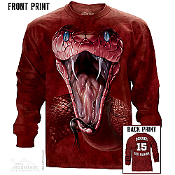 Clearance Sale The Mountain Red Mamba Snake Bonner Edition San Antonio Spurs Long Sleeve T-Shirt (2X - 5X)