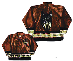Bear Ridge Outfitters Wolf Spirit Plush Fleece Wolves Jacket Adult (Xs - 2x)