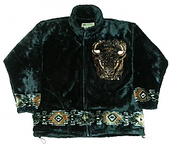 New Buffalo Bison Plush Fleece Jacket (XS - 2X) 