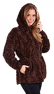 Andrea Faye Frankford 'Brown' Hooded Jacket Adult  (XS-2X) 