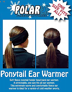 Hot Headz Ponytail Fleece Ear Warmer Headband 