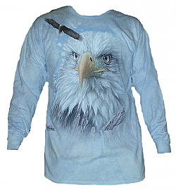 The Mountain Eagle Mountain Long Sleeve Bald Eagle Tee Shirt  (Lg, Xl, 3x)