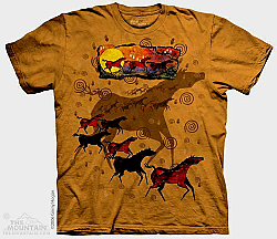 The Mountain Wild Red Horses Short Sleeve T-Shirt (Sm - 3X)