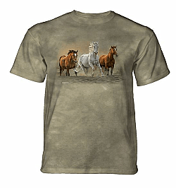 The Mountain On The Run Horses Arabian Horse T-Shirt Adult (Sm - 3X)