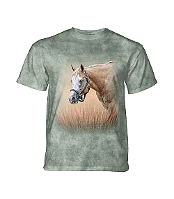 The Mountain Gentle Spirit Short Sleeve Horse Print T-Shirt (Md, 3x)  