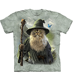 New Catdalf The Mountain Cat Gandalf Lord of the Rings Adult T-Shirt