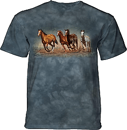 The Mountain Fly Away Short Sleeve Horse Print T-Shirt (Sm - 5x) 