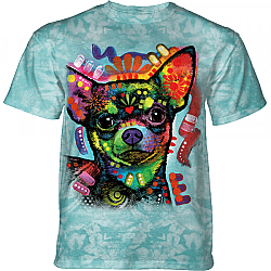 The Mountain Chihuahua Dog T-Shirt by Dean Russo (Sm - 2X)